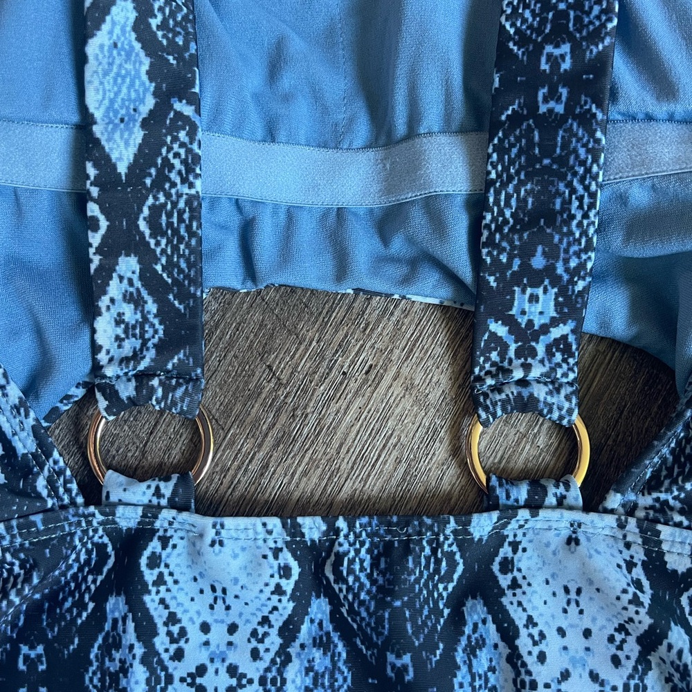 Rachel Roy snakeskin cutout one piece bathing suit - Picture 8 of 11